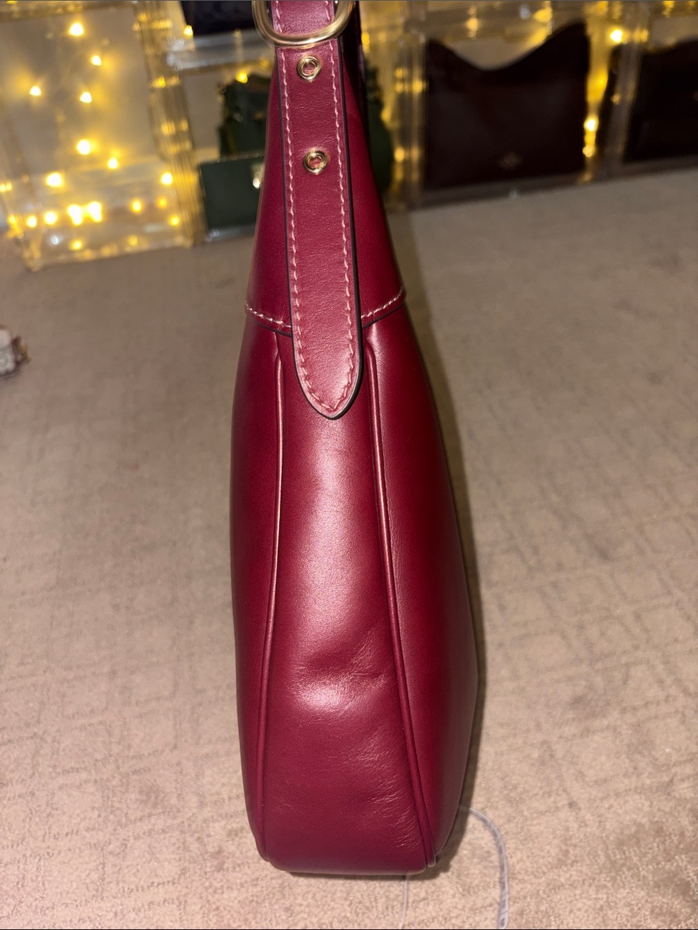 Coach Ella Shoulder Bag in Gold/maroon - Picture 7 of 11